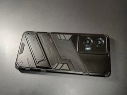 Захисний чохол з підставкою Deexe Bibercas для Motorola Edge 50 Fusion - Black фото від покупців 3