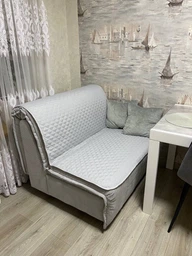 Покрывало-накидка Руно VeLour Серое 160х90 см Двустороннее Велюровое (Р16090.55_Grey) фото от покупателей 2