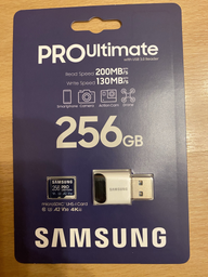 Карта памяти Samsung PRO Ultimate microSDXC 256GB UHS-I U3 V30 A2 + адаптер USB (MB-MY256SB/WW)