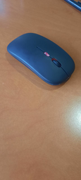 Бездротова RGB миша PANTXIKE 800/1200/1600 DPI з WIFI 2.4 ГГц та Bluetooth 5.2 безшумна перезаряджувальна черний колір матова фото від покупців 2