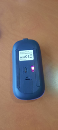 Бездротова RGB миша PANTXIKE 800/1200/1600 DPI з WIFI 2.4 ГГц та Bluetooth 5.2 безшумна перезаряджувальна черний колір матова фото від покупців 1