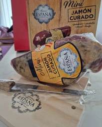 Хамон Espana Курадо мини в подарочной упаковке + подставка + нож, 8 месяцев выдержки 1 кг (8428204007489) фото от покупателей 13