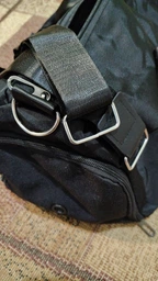 Спортивна сумка ActivePack чорна (з відділенням для взуття та кишенею для вологих речей, лямкою через плече, для спорту та фітнесу) YLSB-8002-B фото від покупців 11