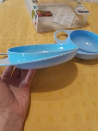 Набор детских тарелок Nuvita Easy Eating мелкая 230 мл 2 шт (NV8461Blue) фото от покупателей 4