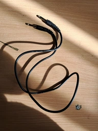 Инструментальный кабель Ugreen AV128 6.3 мм to 6.3 мм Audio Cable Braided 2 м Gray (90402016/10638)