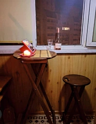 Стіл високий дерев'яний розкладний для кафе Студія дерева Круглий дерев'яний столик для вулиці СД-50-110 Жовтий фото від покупців 1