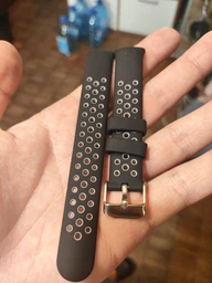 Ремінець силіконовий з металевою застібкою MRK SportStyle для фітнес браслета Xiaomi Mi Band 8/9/10 Чорний з білим (mrk3850) фото от покупателей 5