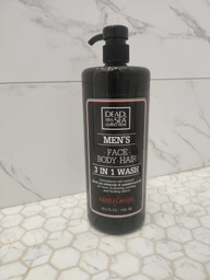 Гель для душу, волосся та обличчя для чоловіків - Dead Sea Collection Men's Sandalwood Face, Hair & Body Wash 3 in 1 1000ml (677413-58700) фото від покупців 4