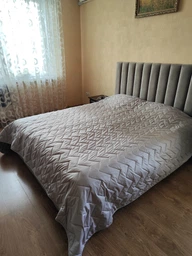 Покрывало Sleepingg Bodi двустороннее 240х260 Антиаллергенное волокно со стежкой какао/Серое (4820227286133) фото от покупателей 16