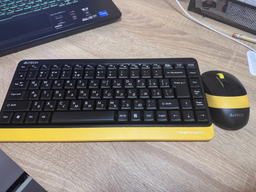 Комплект беспроводной A4Tech Fstyler FG1110 Bumblebee (4711421987752)