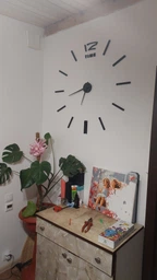 Настенные часы DIY 3D "TimeLine" золото - Большие бескаркасные 3Д часы 60-130 см, самоклеящиеся (101131)