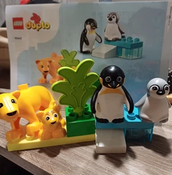 Конструктор LEGO DUPLO Town Сімейства диких тварин: Пінгвіни та Леви 10 деталей (10442) фото від покупців 1