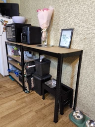 Стелаж металевий 180х90х40 см ЧОРНИЙ 5 полиць МДФ БОНА-26 для дому, комори, на балкон фото від покупців 8