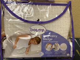 Подушка для беременных Chicco Boppy Wedge Полиуретан Антиаллергенная 32.8х37.6 см Бежевая (79925.46) фото от покупателей 2