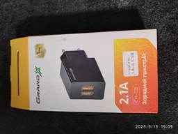 Зарядное устройство Grand-X CH-15UMB 2 USB 5 В 2.1 А с защитой от перегрузки + microUSB 1 м Black (CH-15UMB)