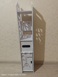 Полка стеллаж пластиковая в ваную Этажерка устойчива к влаге PK-02 (80cm*15cm*15cm)