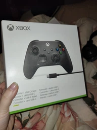 Комплект Контролер Microsoft + Аккумулятор для Геймпада Xbox Series X / S Wireless Controller with Bluetooth Carbon Black + Кабель Type-C and Charge Kit (SXW-00002) Model: 1727 фото від покупців 2