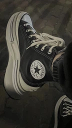 Женские кеды кожаные высокие Converse Run Star Legacy Cx Hi A05112C-001 35 (5) 22 см Черные (194434099072)
