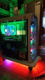 Підставка з підсвіткою RGB для системного блоку Чорна. фото від покупців 2