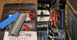 Радиатор охлаждения Teucer для SSD M.2 NVMe 2280 для PS5 PC ноутбука