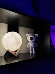 Ночник 3D светильник луна Moon Touch Control 15 см, 5 режимов фото от покупателей 7