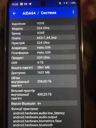 Мобільний телефон Vove S24 Ultra Dual SIM 6.74（Helio G99）, екран 4ГБ+64ГБ, розблокування відбитком пальця, рожевий фото від покупців 6