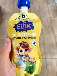 Упаковка детского сока Elfik Magic Яблоко-ромашка 175 мл х 12 шт (4820266361747)