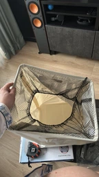 Тканевая корзина для белья ROLLING BAG кремовый белый полиэстер фото от покупателей 3