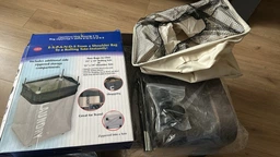 Тканевая корзина для белья ROLLING BAG кремовый белый полиэстер