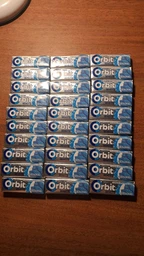 Упаковка жевательной резинки Orbit Белоснежная свежая мята 14 г x 30 шт (4009900367356)