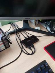 Концентратор KVM UGREEN US216 Switch Box 2in-4out USB 2.0 Black (30767)