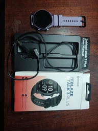 Смарт годинник Zeblaze Btalk 3 Plus black/чорний Bluetooth дзвінки, з великим дисплеєм, силіконовим ремінцем