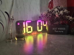 Часы электронные настольные LOSSO Premium 3D-LUMITIME с LED подсветкой черные фото от покупателей 2
