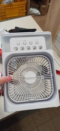 Мини кондиционер Air Cooler Fan 4в1 Увлажнитель c LED подсветкой ночник USB Синий