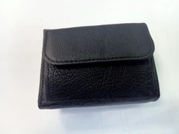 Жіночий гаманець ST Leather з натуральної шкіри чорний у три складання з монетницею 55642 фото від покупців 2