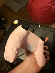 Качественный защитный силиконовый чехол Cat Ear Yellow для геймпада Sony DualSense PS5 + накладки на стики Cat Paws фото от покупателей 1