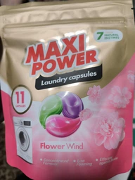 Капсулы для стирки Maxi Power Flower Wind, 11 шт