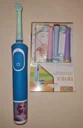 Насадки для Oral B электрической зубной щетки детские с мягкой щетиной eb10-x для орал би 4 штуки фото от покупателей 3