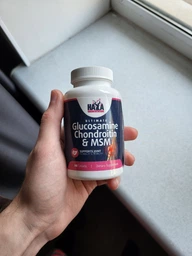 Глюкозамін Хондроїтин МСМ Haya Labs Ultimate Glucosamine Chondroitin&MSM 90tabsв упаковці (VMD-1206163) фото від покупців 3