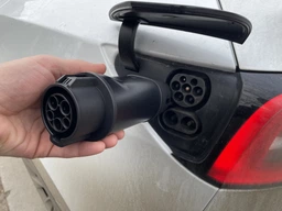 Перехідник Type1 на Type2 (Tesla, Nissan, Renault, , BMW, Audi, Mercedes, Jaguar) J1772 32A 7 кВт тесла 1-фаза type 1 (станція) - type 2 (європейське авто) фото от покупателей 1