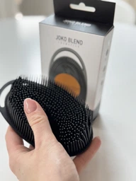 Силиконовая щетка для душа Joko Blend Silicone Body Scrubber Черная (4823109411173)