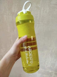 ARDESTO Пляшка для води Smart bottle 1000 мл, зелена, тритан фото от покупателей 3