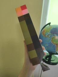Факел Майнкрафт ночник Minecraft 3.0 светильник игрушка лампа LED на аккумуляторе 4 цвета свечения фото от покупателей 10