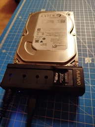 Адаптер Maiwo для подключения и клонирования 3.5"/2.5" SATA HDD/SSD і NVMe M.2 SSD - USB 3.0 Type-С, БП 12В/3А (K10635N)