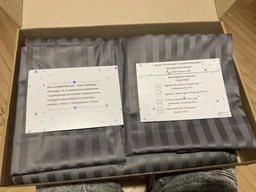 Комплект постільної білизни Moon&Star сімейний 160х220х2 наволочки 2х40х60 Turkish Blue Satin Stripe (MS-820000660) фото від покупців 4
