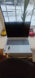 Ноутбук Lenovo IdeaPad Slim 5 16IAH8 (83BG001ARA) Cloud Grey / 16" IPS WUXGA / Intel Core i5-12450H / RAM 16 ГБ / SSD 512 ГБ / Підсвічування клавіатури / Зарядка через Type-C фото від покупців 2