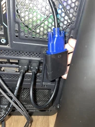 Адаптер - перехідник відео HDMI - VGA, конвертер M/F з підтримкою HD 1080P, чорний (91855872) фото від покупців 4