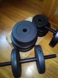 Гантели RN-Sport битумные по 15.5 кг комплект 2шт (BD-16) фото от покупателей 3
