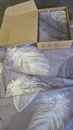 Комплект постельного белья Moon&Star Бязь Gold Люкс «Soft Plumes» King Size 220x240 наволочки 2х70х70 (MS-820006897)