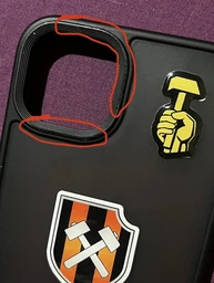 Протиударний TPU+PC чохол Metal Buttons для Apple iPhone 13 (6.1") Чорний